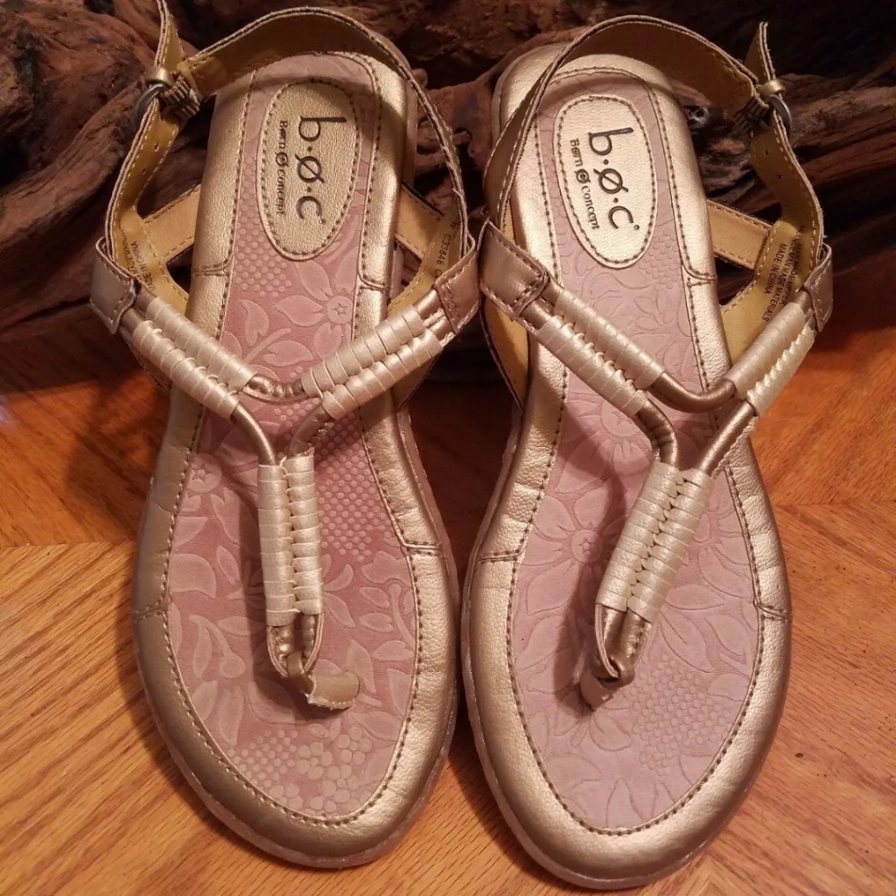 Born BOC Womens Sz 6/36.5 M/W Bronze/Biege Slingba